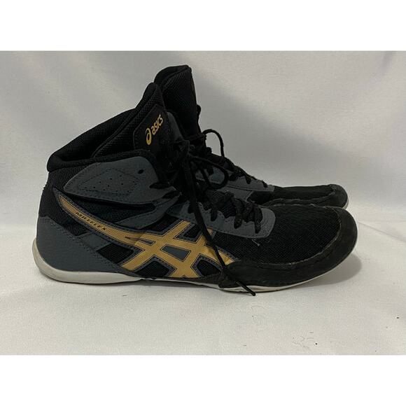 ASICS MATFLEX WRESTLING SHOES MEN'S sz 9 Black and Gray - Picture 9 of 10